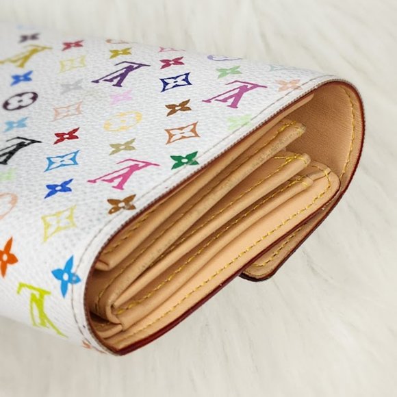 CA1078- Louis Vuitton Multicolore Portefeuille Alexandra Trifold Wallet - Picture 5 of 13